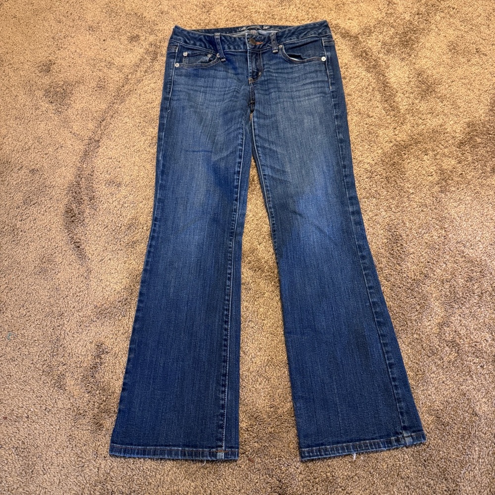 American Eagle Jeans Womens 6 Blue Denim Favorite Boyfriend Low Rise Logo Casual